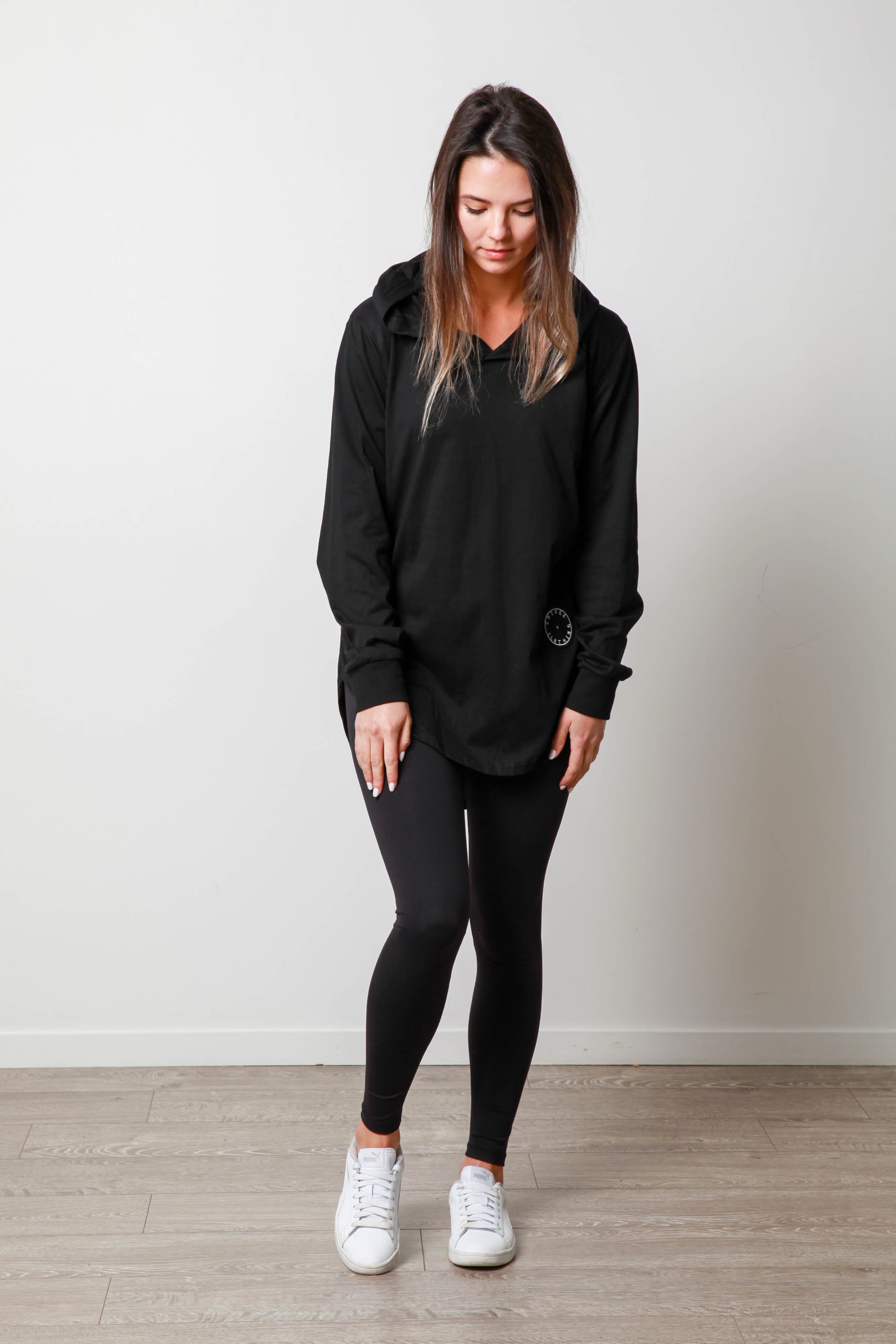BASIC LS TEE BLACK – Chinga Clothing