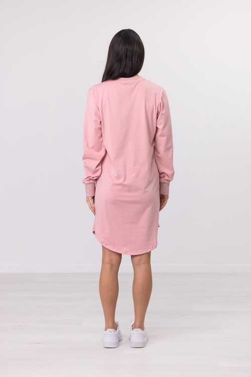 BASIC LONGSLEEVE DRESS PINK