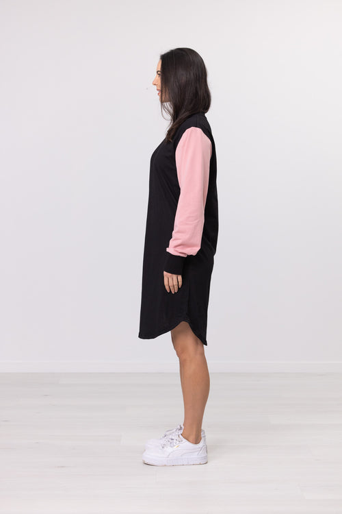 PINK ONE SLEEVE DRESS
