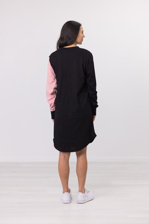 PINK ONE SLEEVE DRESS