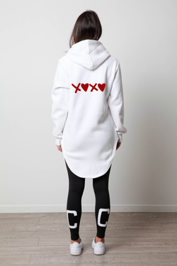 XOXO WHITE HOODY