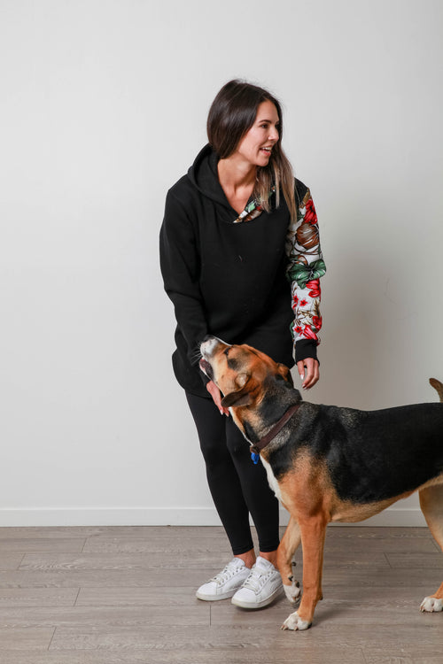 AIMEE ONE SLEEVE HOODY