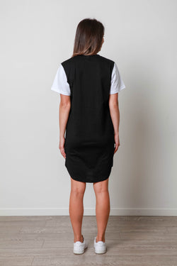 BLACK AND WHITE BASIC DRESS