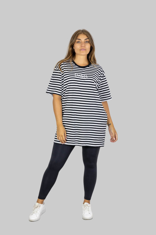 BEN STRIPE TEE BLACK