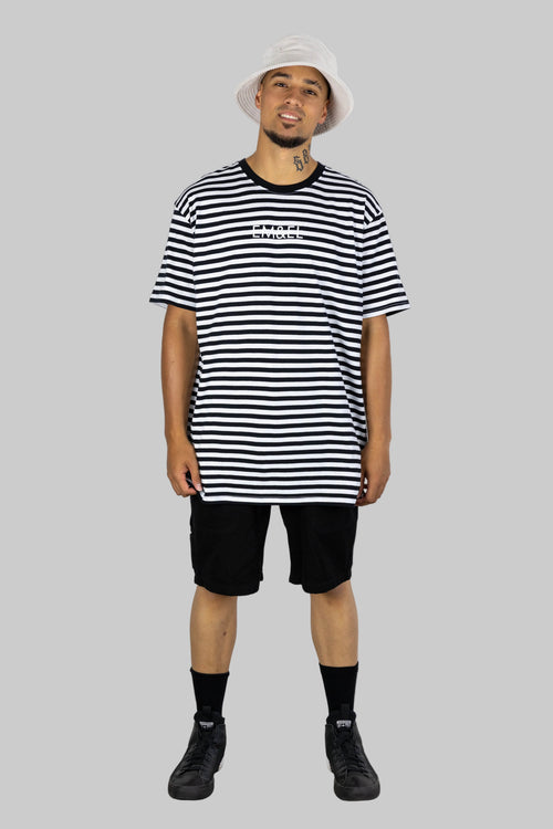 BEN STRIPE TEE BLACK