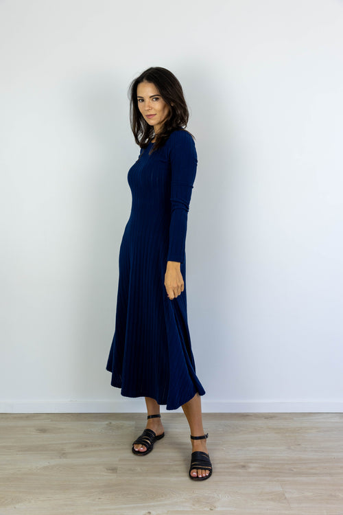 *SCULPT MAXI DRESS – NAVY