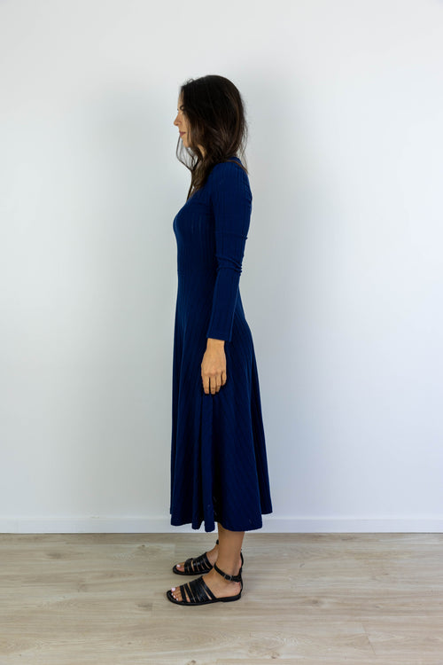 *SCULPT MAXI DRESS – NAVY