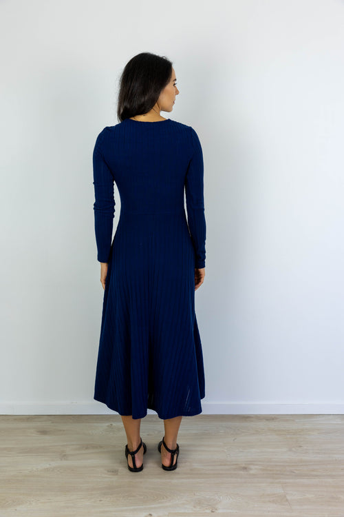 *SCULPT MAXI DRESS – NAVY