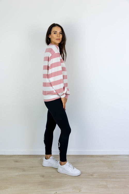 COASTAL STRIPE LONGSLEEVE PINK