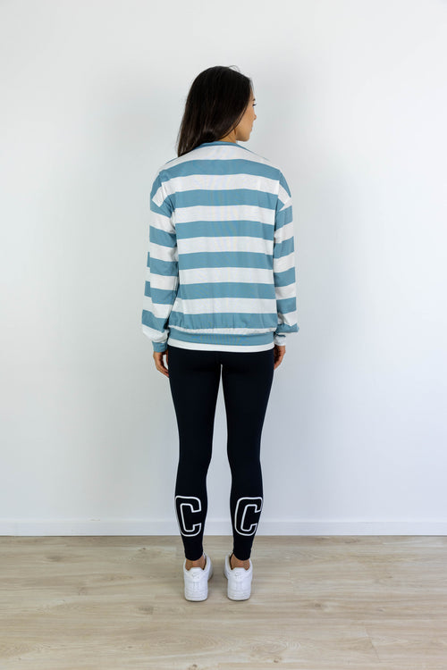 COASTAL STRIPE LONGSLEEVE TEAL