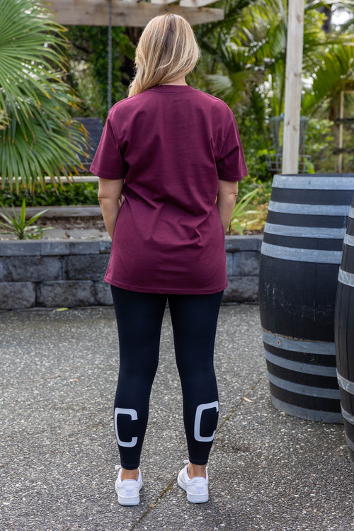 DICE TEE BURGUNDY