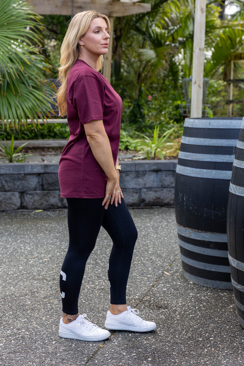 DICE TEE BURGUNDY
