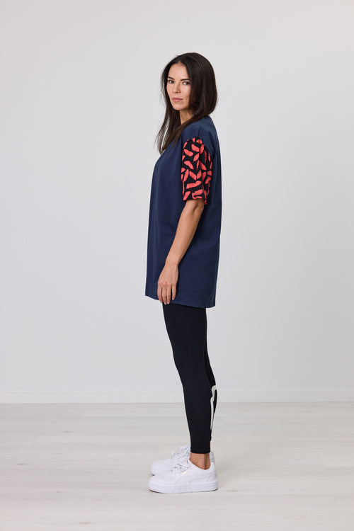 VIVA SLEEVE TEE NAVY