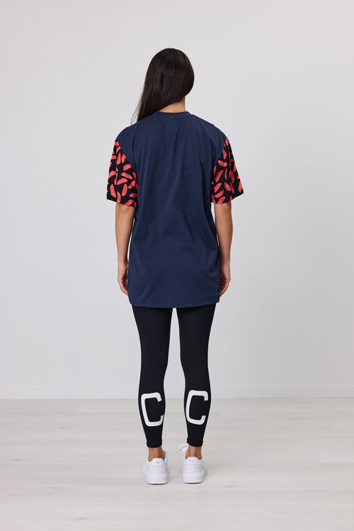 VIVA SLEEVE TEE NAVY