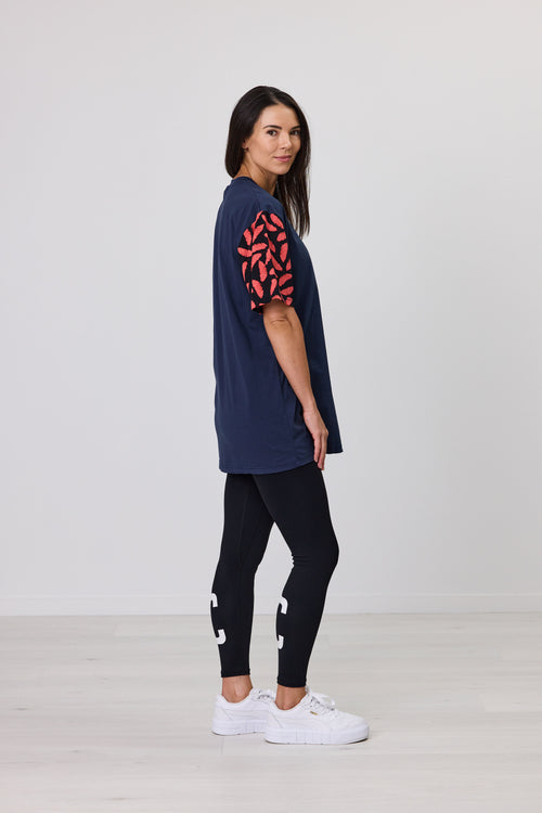 VIVA SLEEVE TEE NAVY