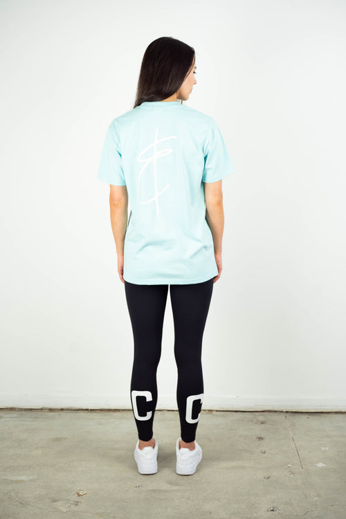 LOGAN TEE AQUA