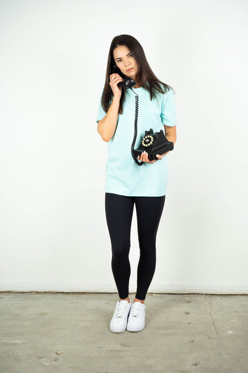 LOGAN TEE AQUA
