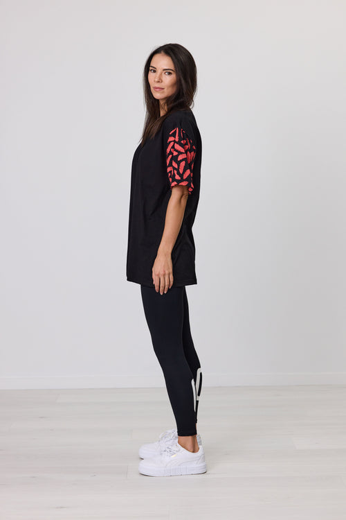 VIVA SLEEVE TEE BLACK