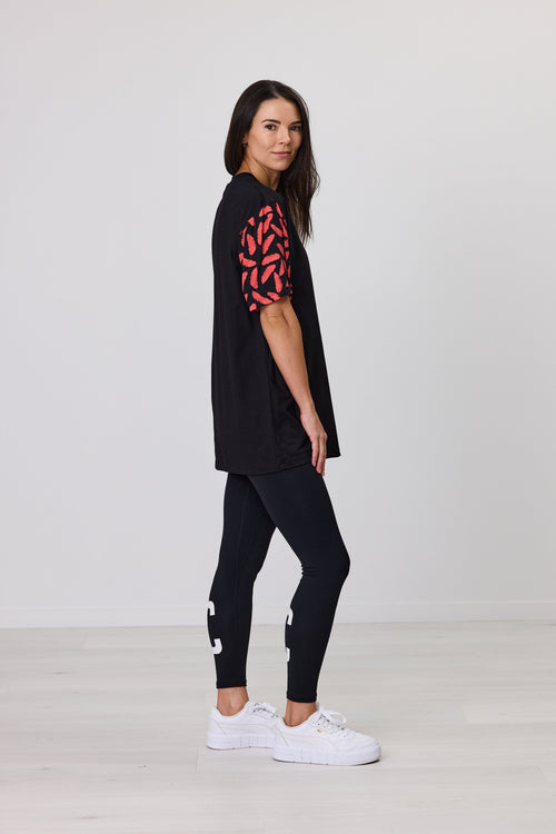VIVA SLEEVE TEE BLACK