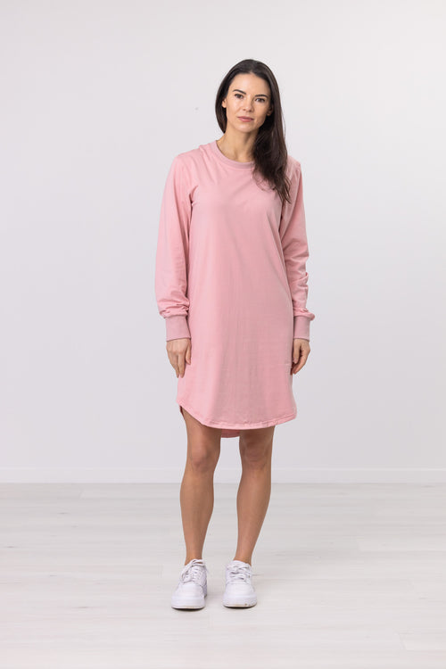 BASIC LONGSLEEVE DRESS PINK