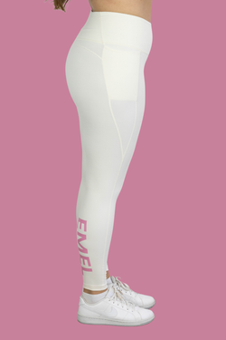 NEO ACTIVEWEAR TIGHTS ECRU/PINK