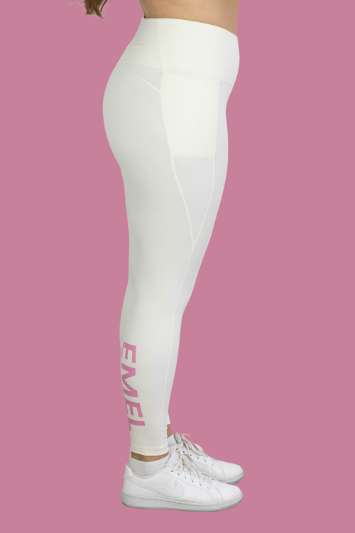 NEO ACTIVEWEAR TIGHTS ECRU/PINK