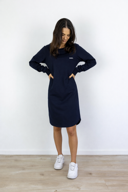 BASIC LONGSLEEVE DRESS NAVY