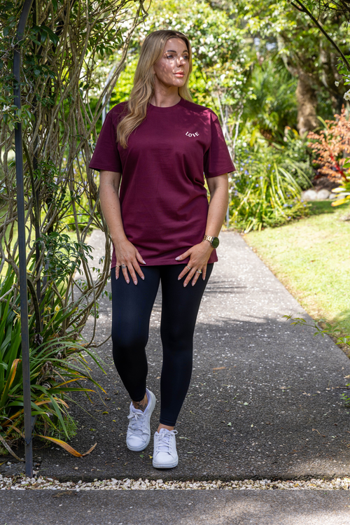 DICE TEE BURGUNDY