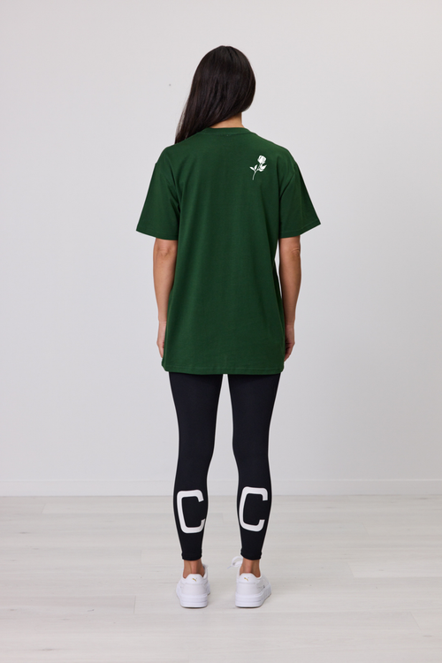 GREEN ROSE TEE