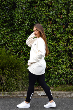 FEBRUARY ROSE LONGSLEEVE TEE CREAM