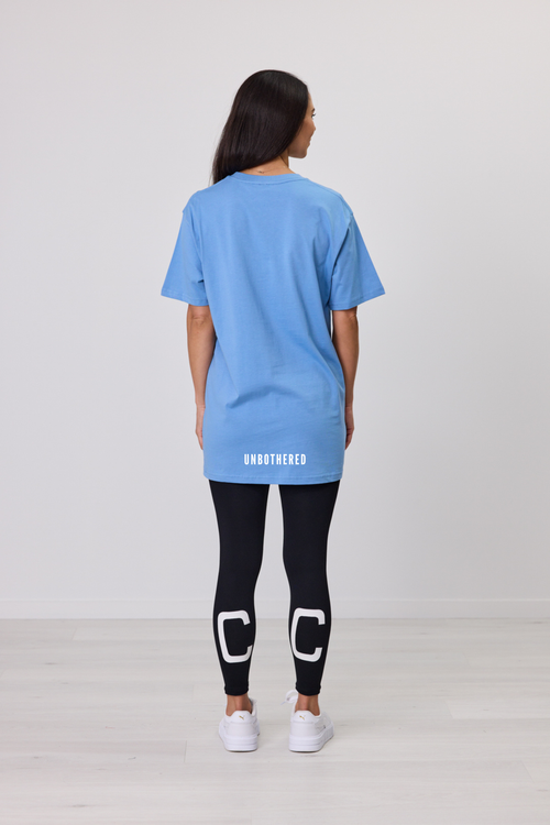 UNBOTHERED TEE BLUE