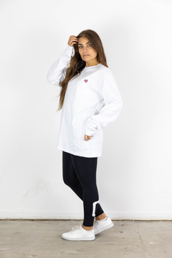 HEART ME LONGSLEEVE WHITE
