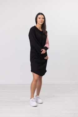 PINK ONE SLEEVE DRESS