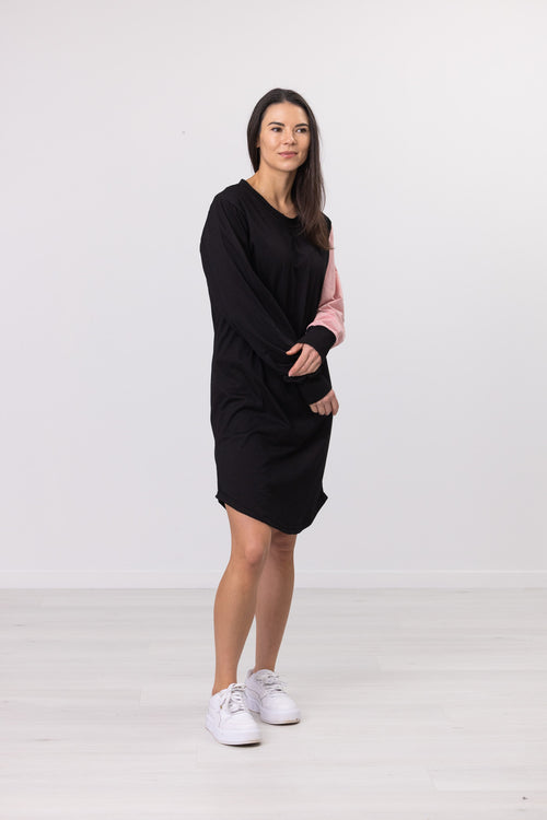 PINK ONE SLEEVE DRESS