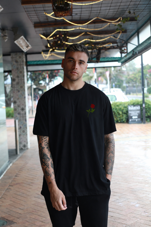ROSE TEE BLACK