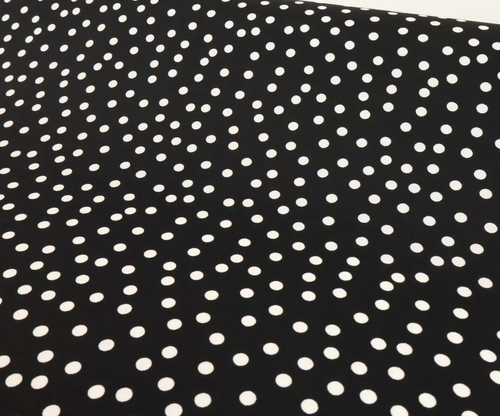 POLKA DOT HOODY BLACK