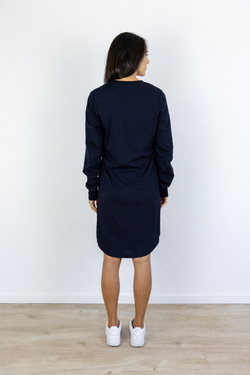 BASIC LONGSLEEVE DRESS NAVY