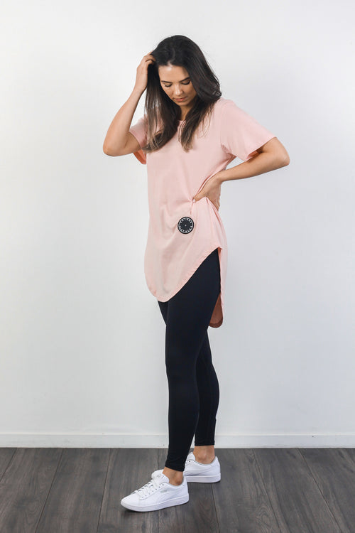 BASIC TEE DUSTY PINK
