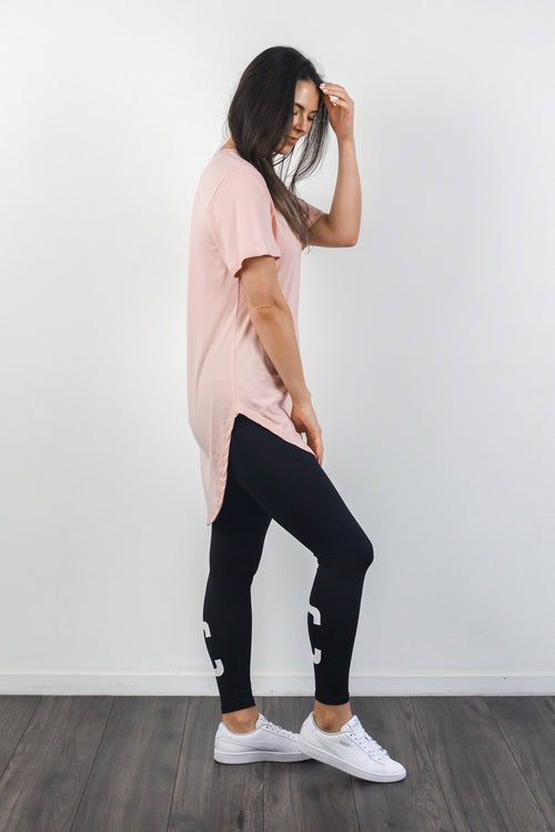 BASIC TEE DUSTY PINK
